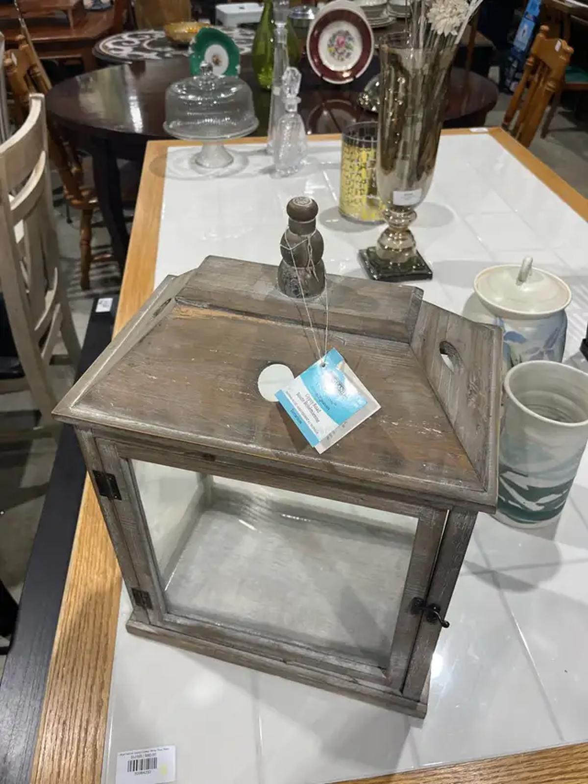 Wood and Glass Lantern