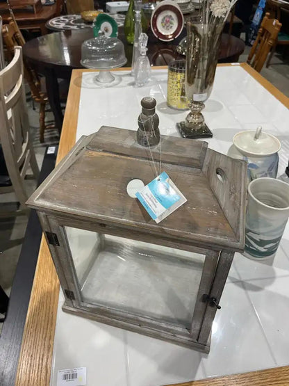Wood and Glass Lantern