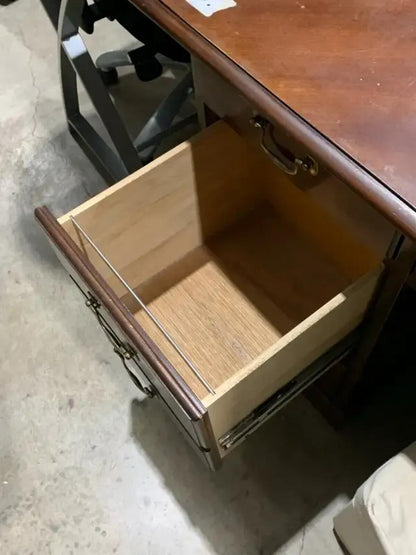 Solid Wood Drexel Desk with filing drawers