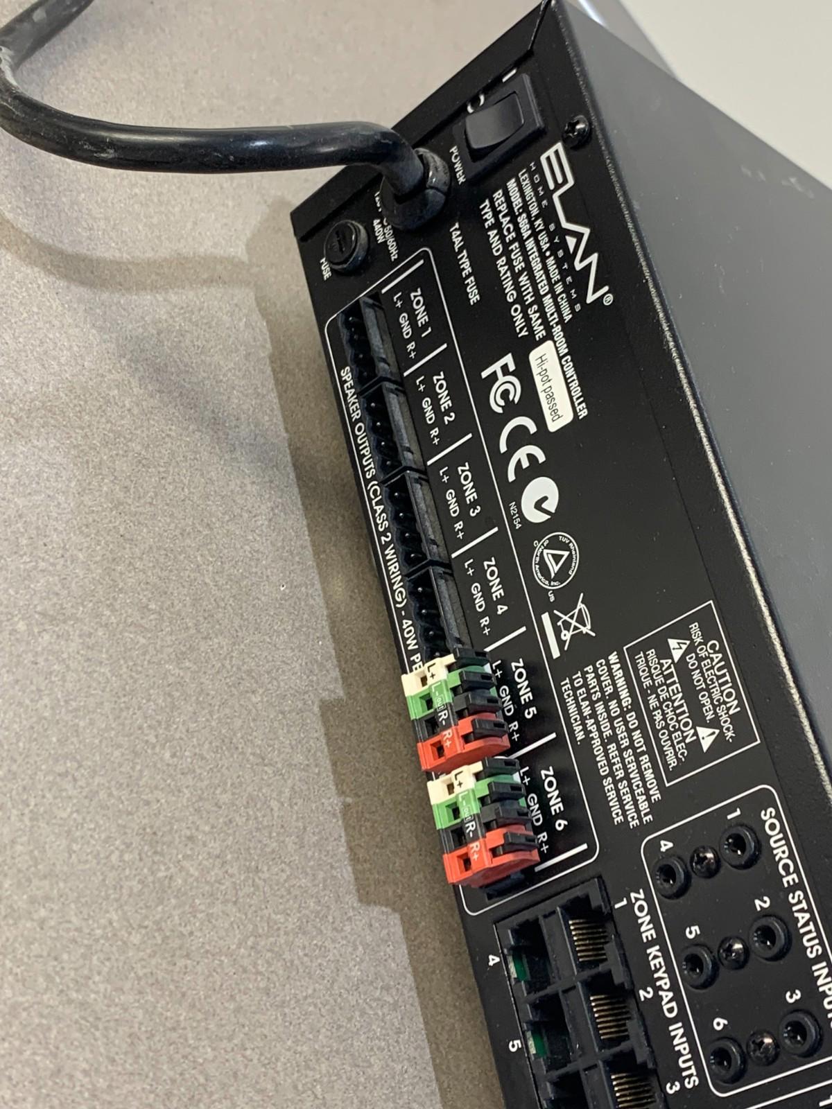 ELAN S66A multi source / multi zone controller/amplifier