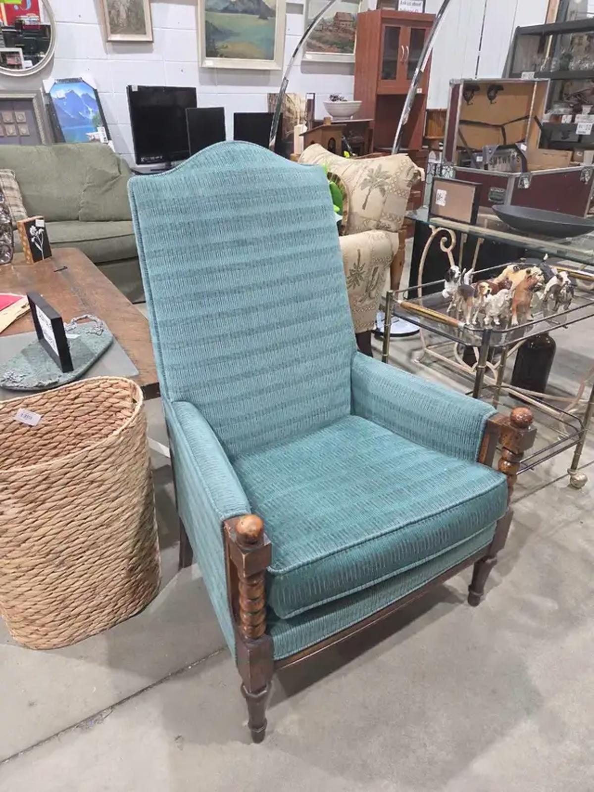 Vintage Arm Chair - Blue