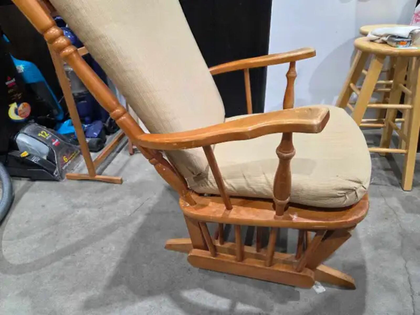 Wooden Rocking Glider Chair