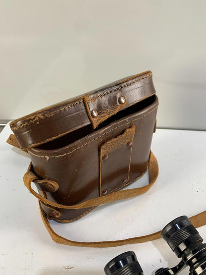 Vintage Imperex Paris Extra Luminous Binoculars With Leather Case