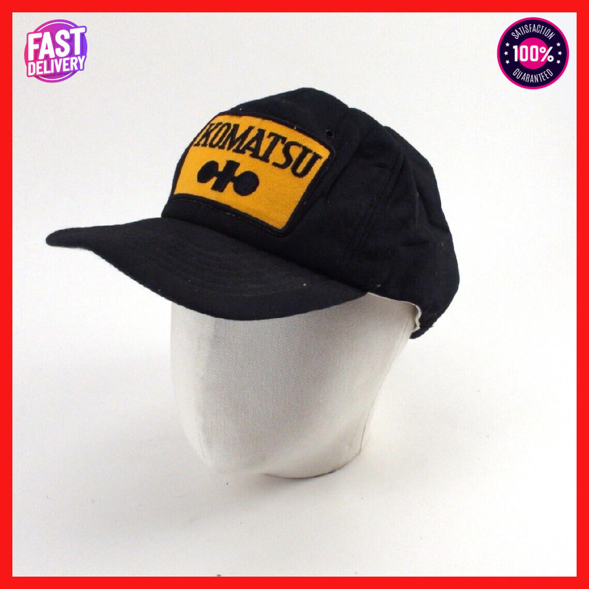 Komatsu Vintage Trucker Hat, Foam Inner - Good Condition, Second Hand