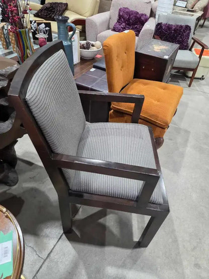 Wooden Accent Chair - Greyish Brown