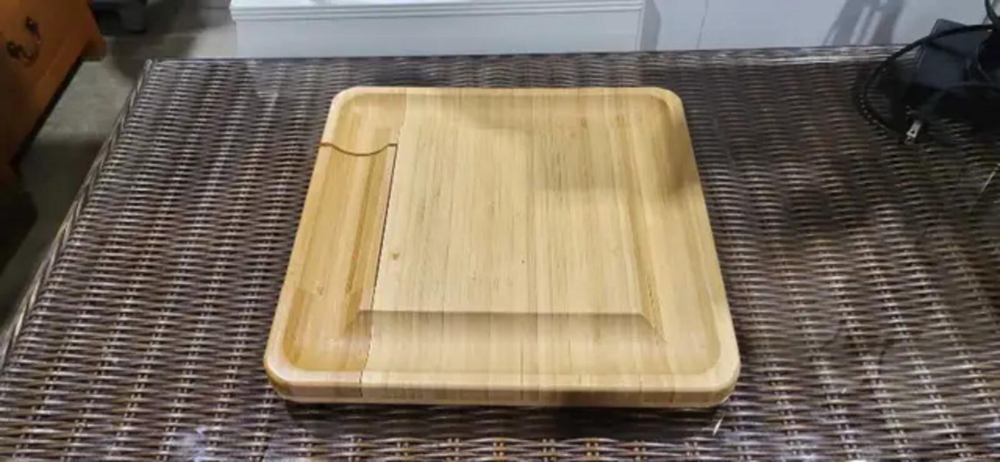 Bamboo Cheese Board with Utensil Set