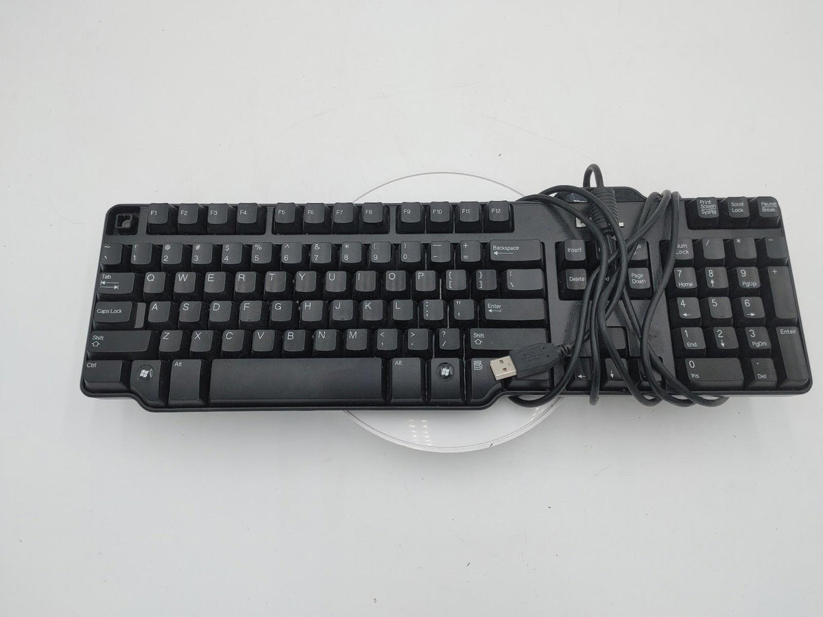 Good Condition Dell Wired USB Keyboard SK-8115 Black Tested Working