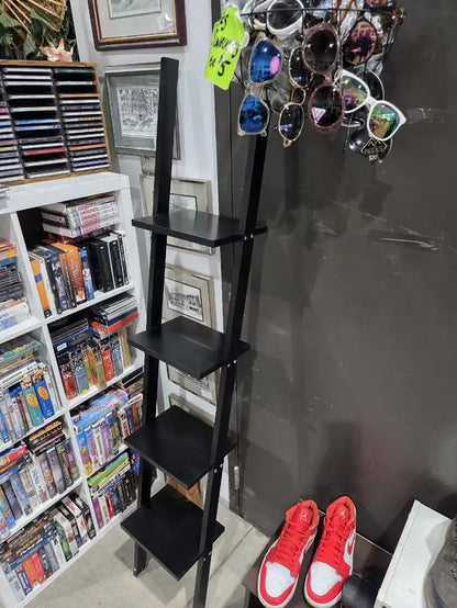 Leaning Ladder 4-Tier Wall Shelf