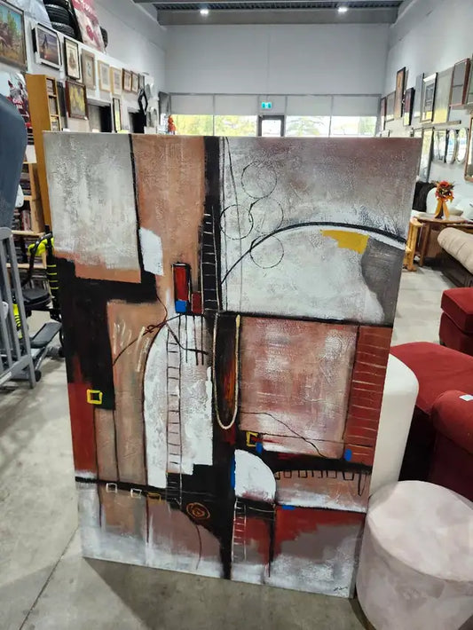 Large Abstract Canvas Painting