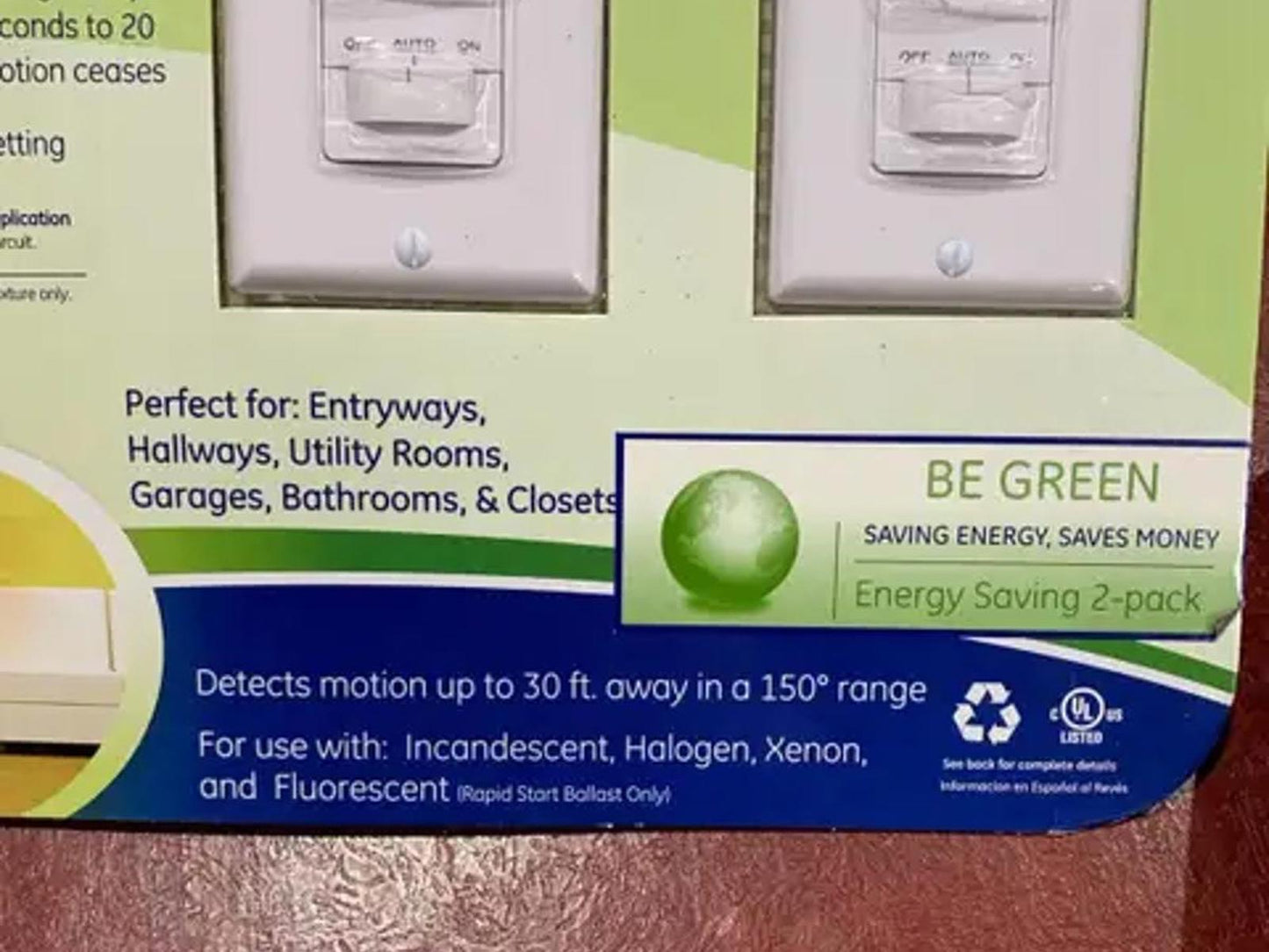 GE Motion Sensing Switch