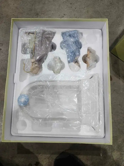 Hallmark Holy Family and Stable Porcelain Figurines