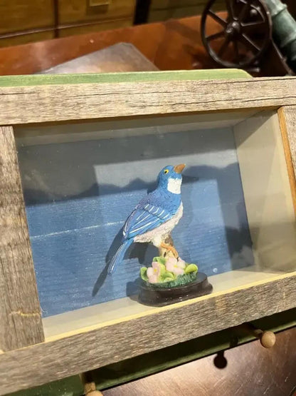 Bird Figurine Display Peg Board