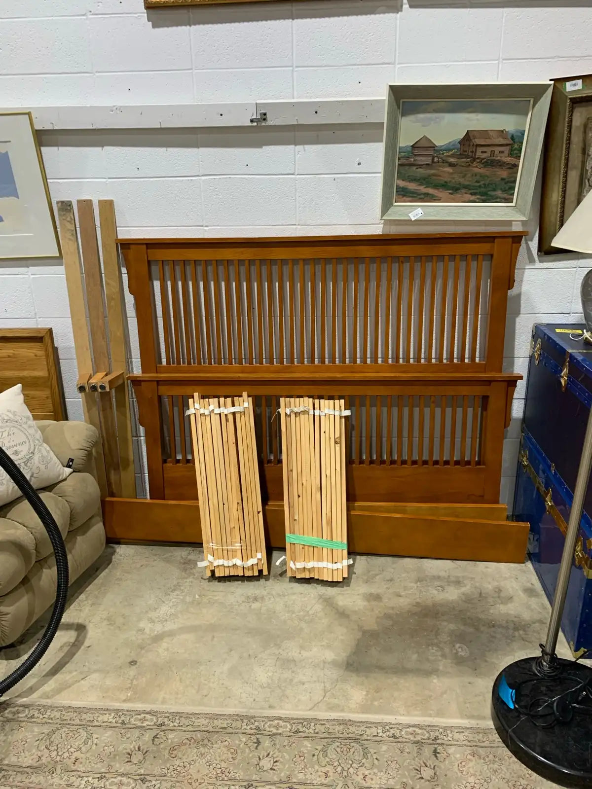 Solid Wood Queen Bed Frame - Mission Style