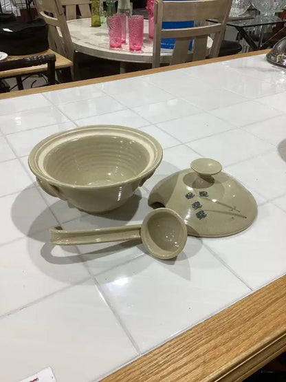 Asian inspired floral Soup Tureen