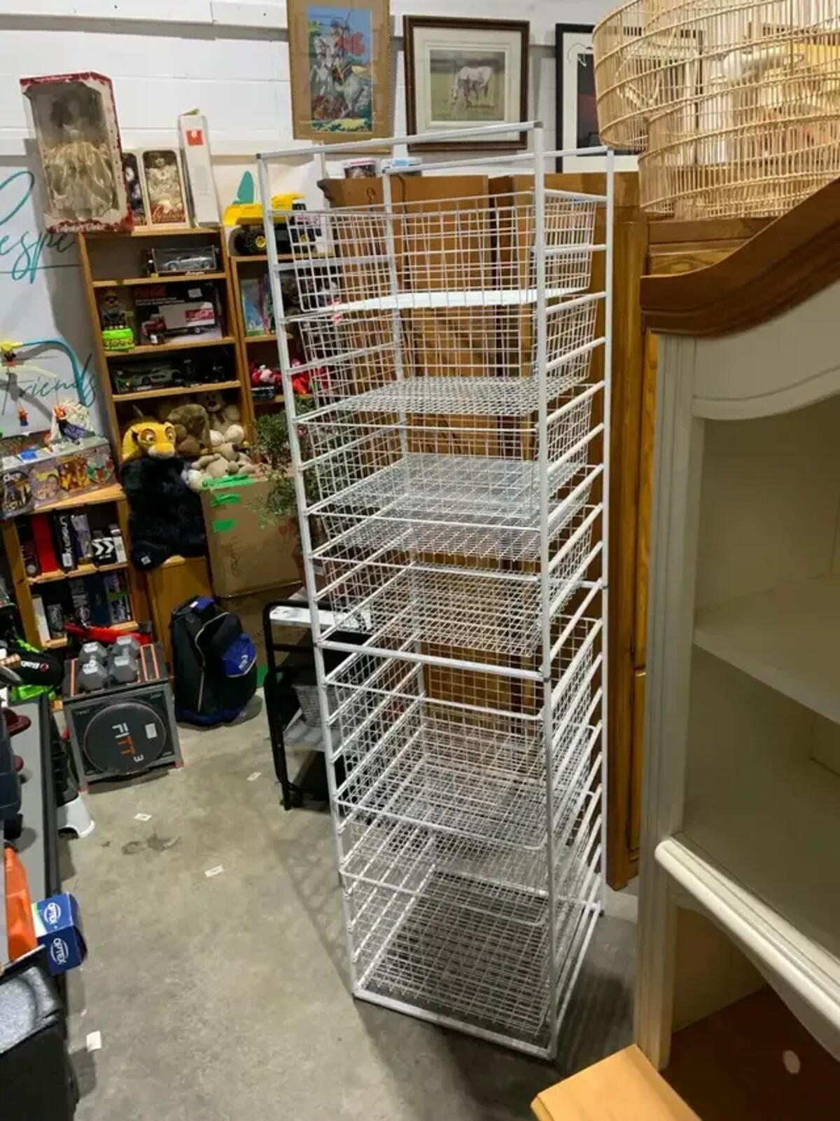 IKEA JONAXL Wire Basket Shelf