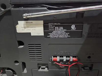 Optimus Stereo System - FM/AM/CD/CASSETTE