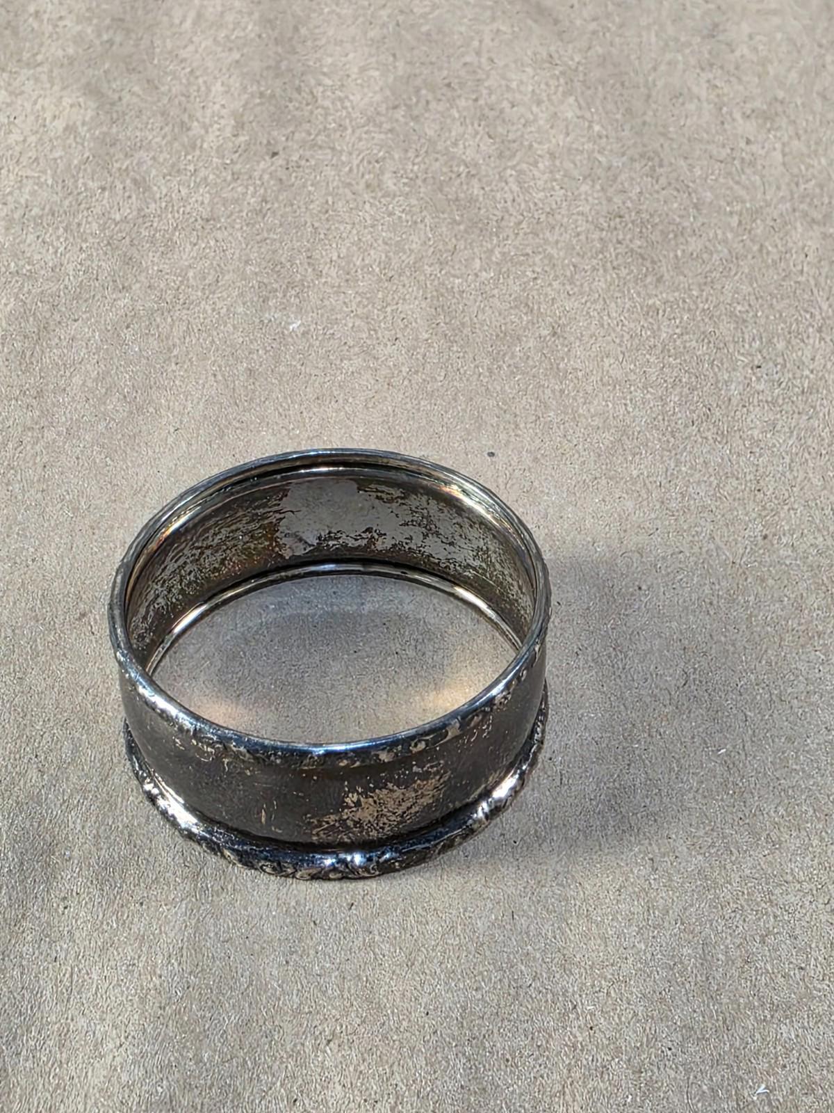 Birks Sterling Silver Napkin Ring Antique Art Deco Hallmarked 1930s