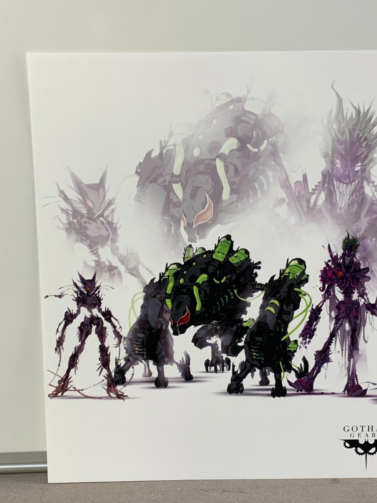 Signed Gotham Gears Print Poster by Chasing Artworks Batman Joker Bane - J3