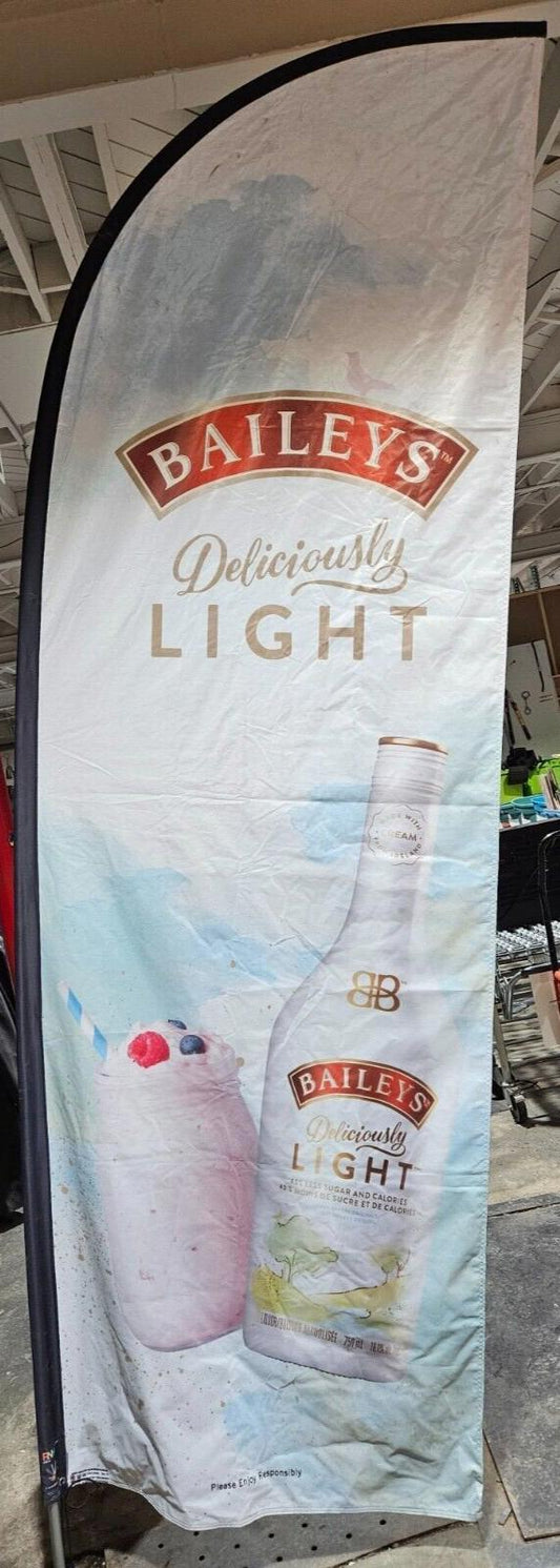 Baileys Deliciously Light Flutter Feather Bar Flag 118x39"