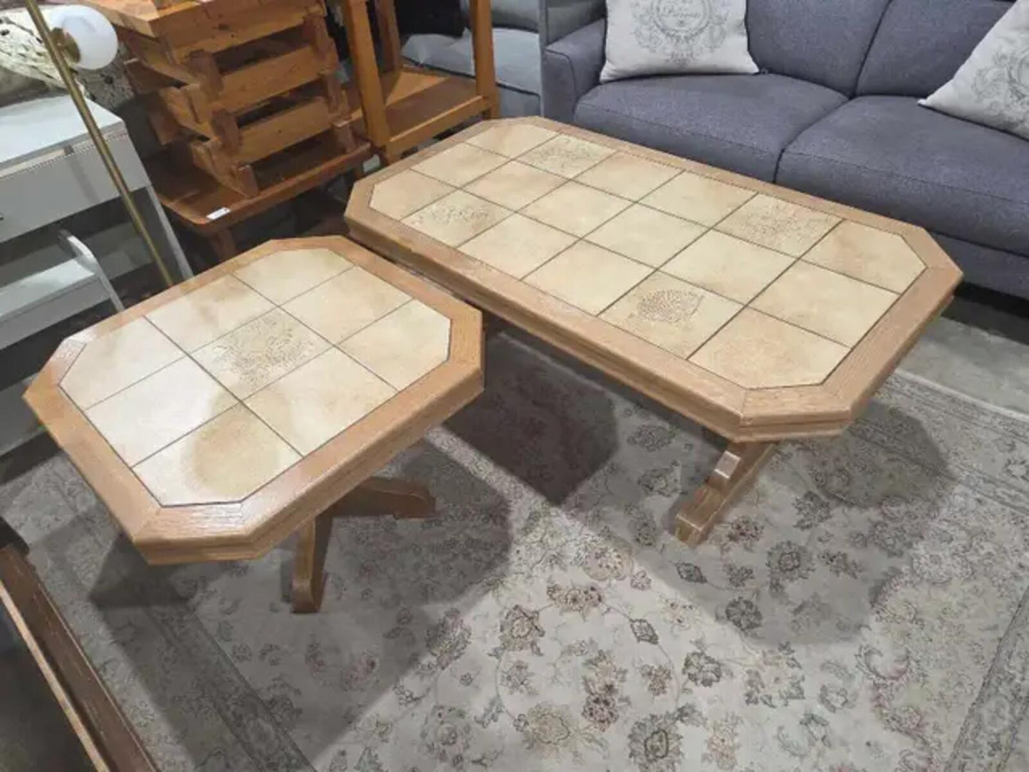 Tile Top Tables Set