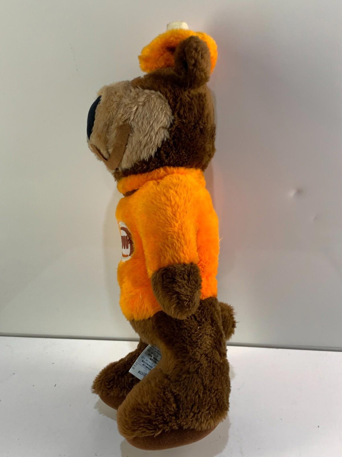 VINTAGE A & W Bear Plush toy Stuffed Animal Root Beer 1970's felt mouth