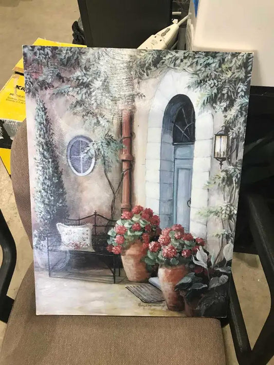 Wooden Backed Wall Art