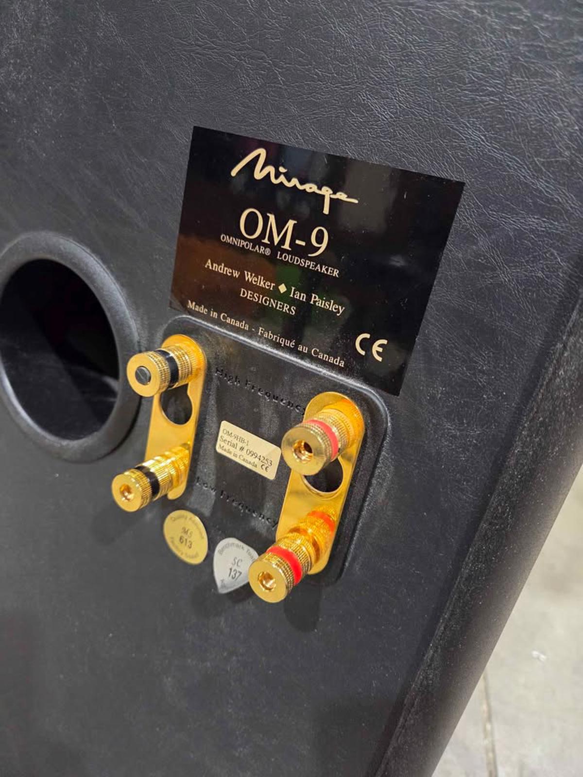 Mirage OM-9 Omnipolar Loudspeakers Pair