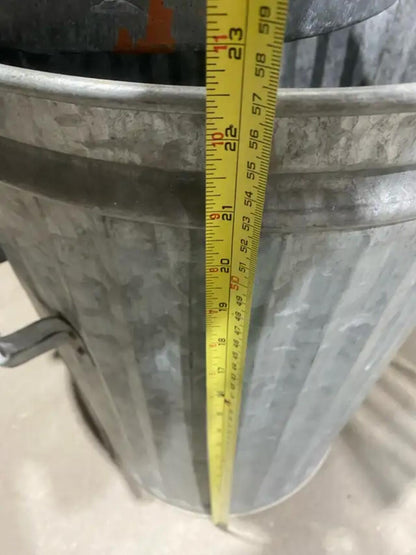 Galvanized Steel Trash Can