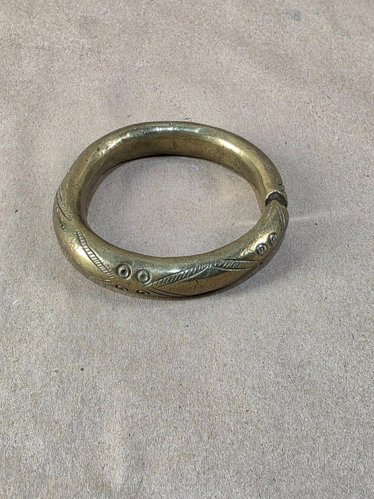 Genuine Rare 1800 Antique African bronze manilla Currency Bracelet