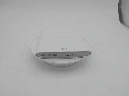 Good Condition LG Portable Super Multi Drive GP08NU6W White w/Case&Cable Working