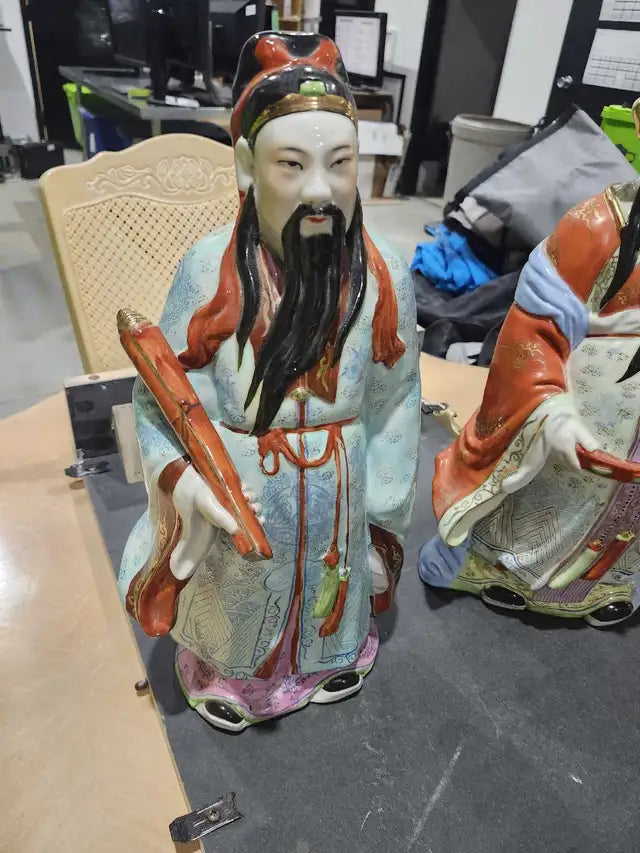 Porcelain Asian Figurines - 18"