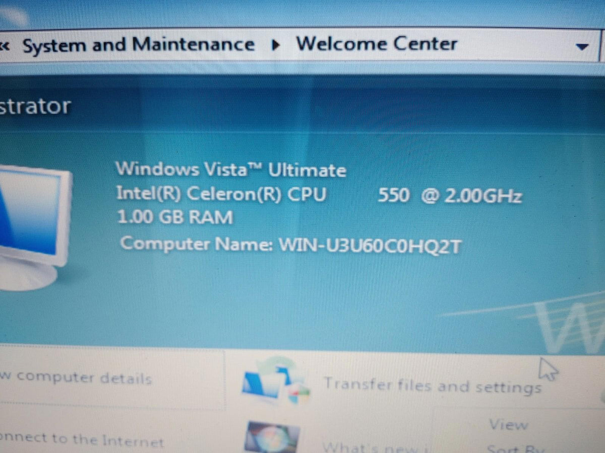 Good Condition Dell Inspiron 1525 15in WinVista Celeron 2GHz 1GB RAM 80GB HDD