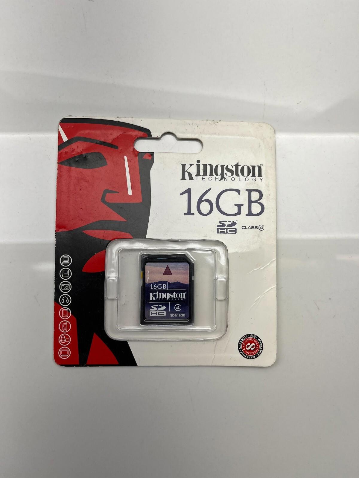 Kingston 16GB Class 4 SDHC SD Card SD4/16GB