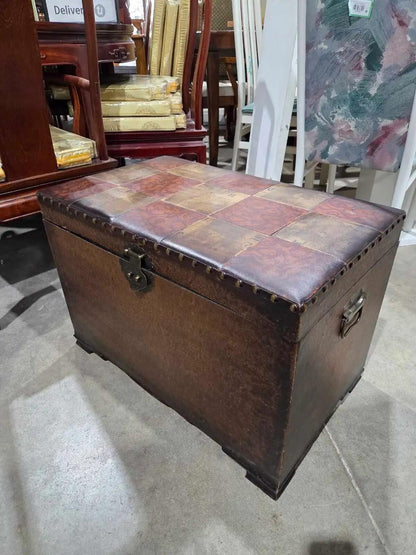 Vintage Leather Storage Chest