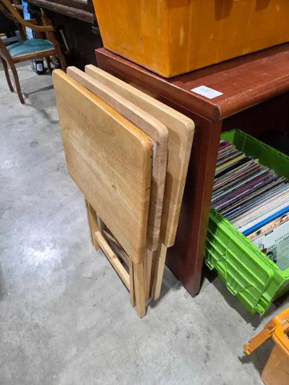 Wooden Folding Tables - 3 Available