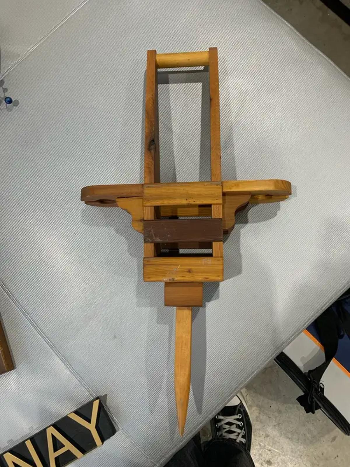 Wooden Wine Glads Picnic Holder