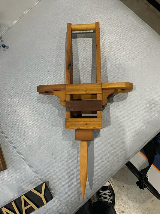 Wooden Wine Glads Picnic Holder