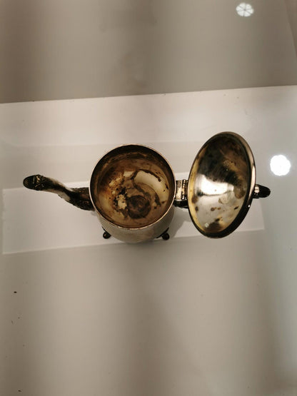 Vintage Silver Plated Tea Pitcher with Lid