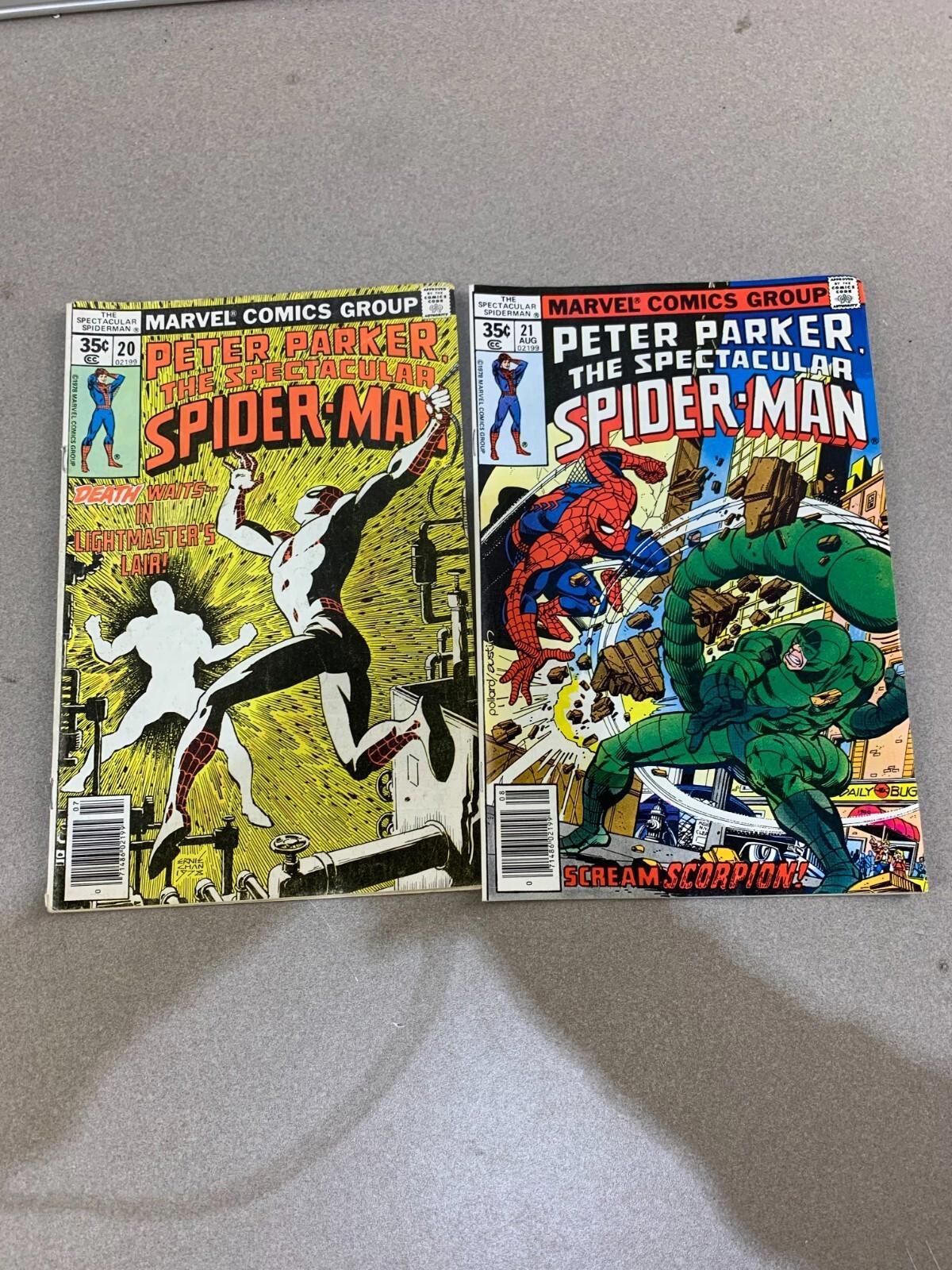 Lot of 2 Marvel Comic- Peter Parker, The Spectacular Spider-Man #20 & #21