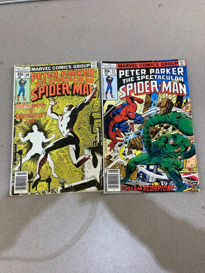 Lot of 2 Marvel Comic- Peter Parker, The Spectacular Spider-Man #20 & #21