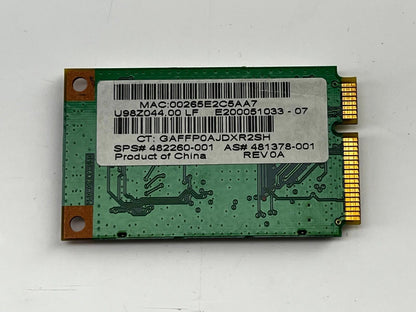 Atheros AR5BXB92 AR9280 Dual wireless 802.11abgn PCIe Mini Foxconn U98Z044.00