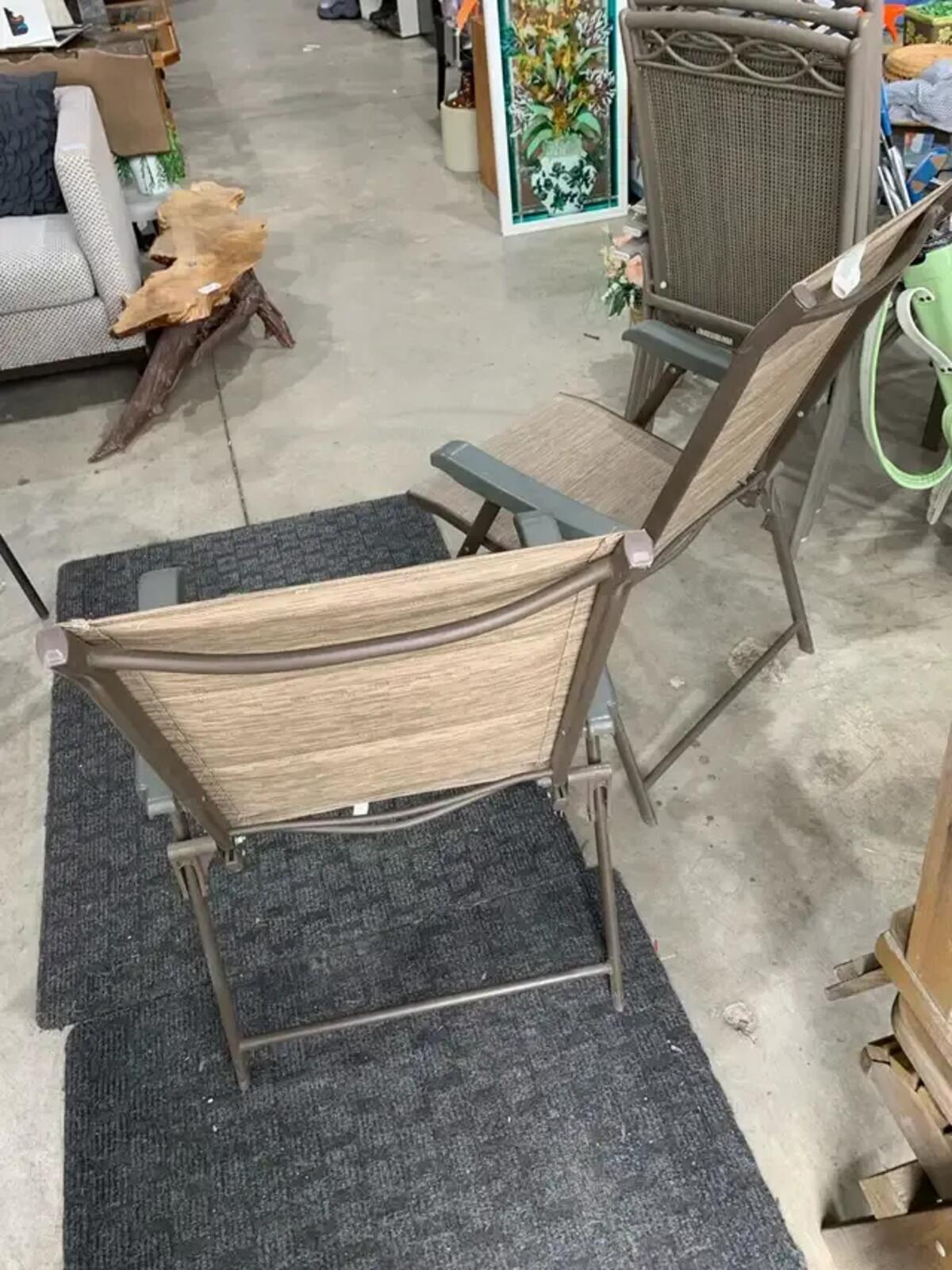 Set of 3 Folding Patio Chairs