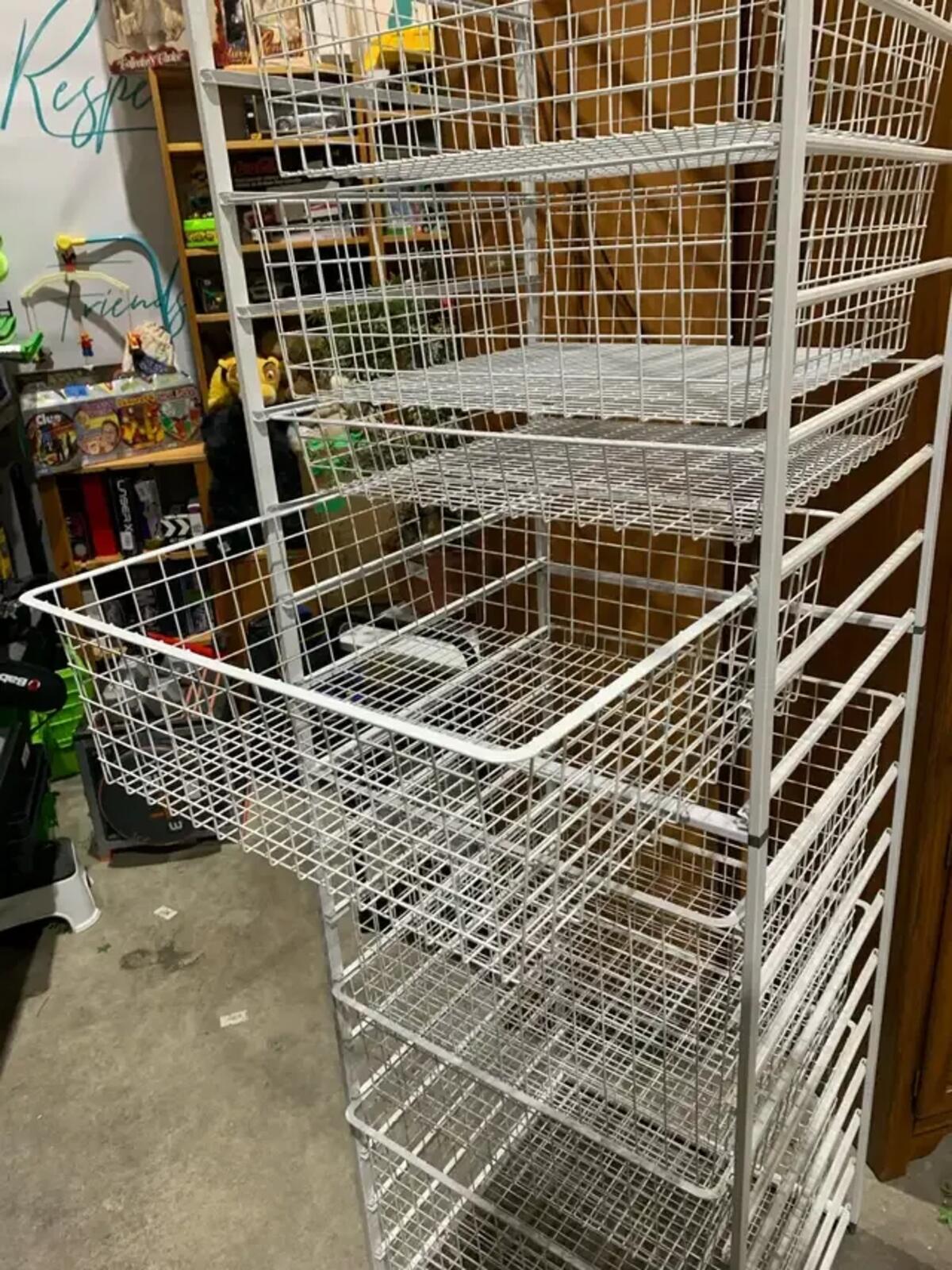 IKEA JONAXL Wire Basket Shelf