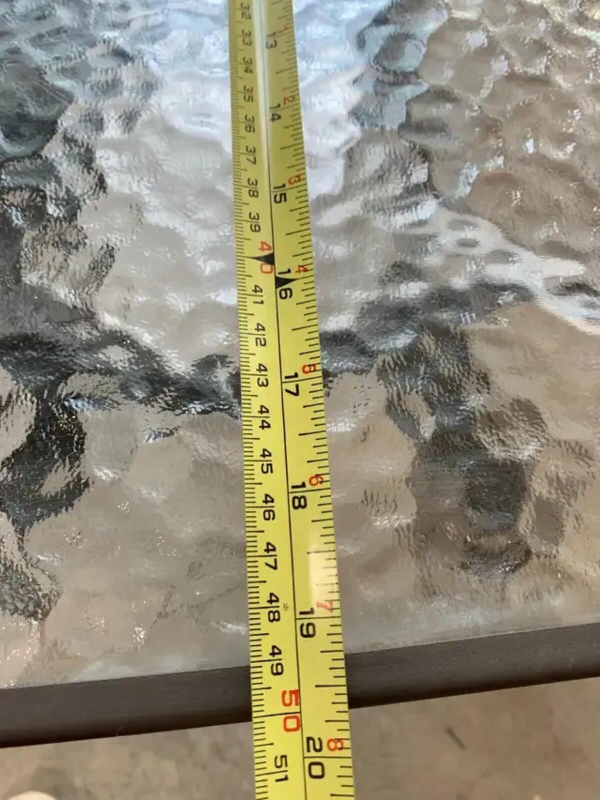 Outdoor Glass Side Table