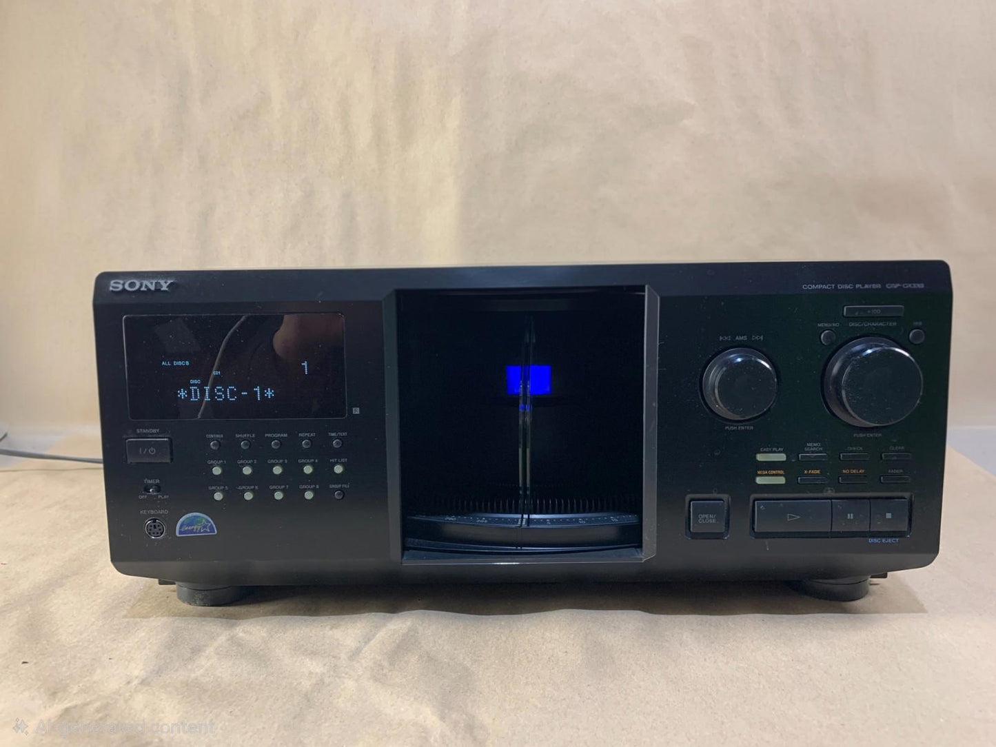 Sony 300 CD Changer Player CDP-CX355 Compact Disc Mega Storage. No Remote