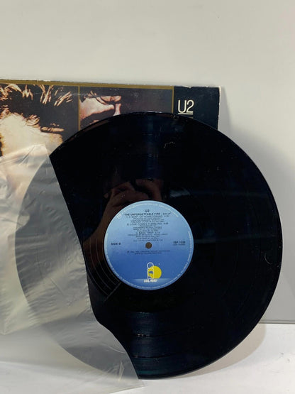 U2 The Unforgettable Fire 1985 5- track 12" vinyl EP single Love Comes Tumbling