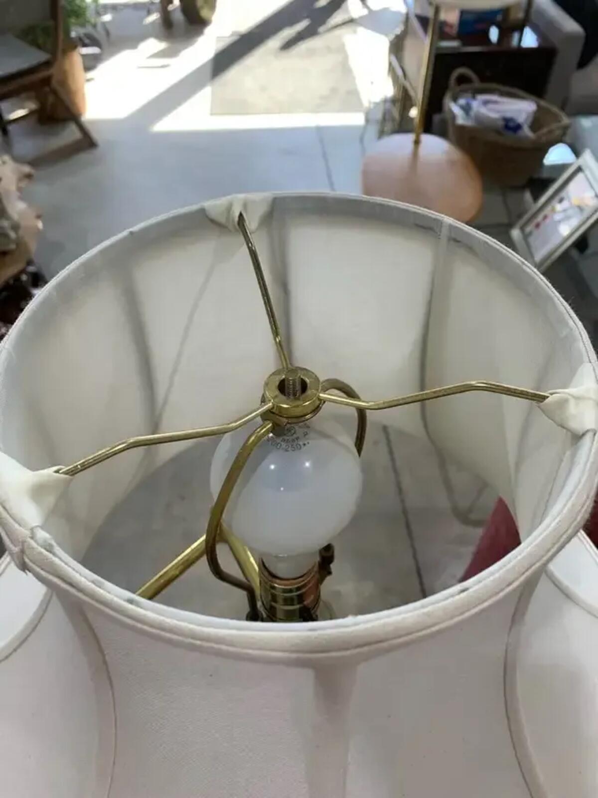 Gold Floor Lamp with Moveable Arm