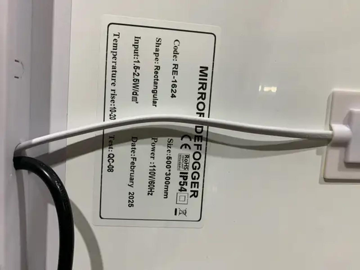 New! 36” LED Bathroom Mirror with light and defogger- 2 available
