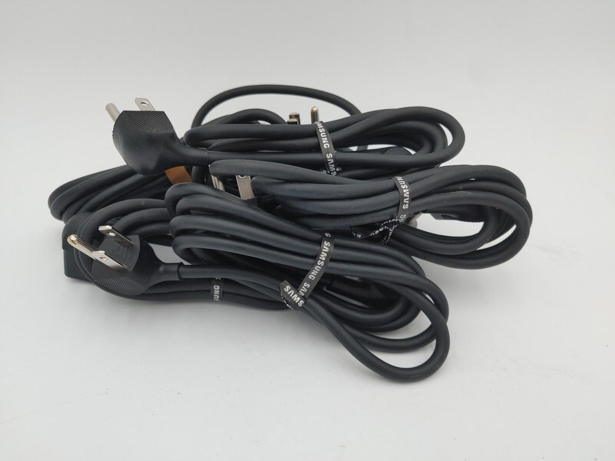 Brand New SAMSUNG Pack of 6 C13 120V AC Right-angled Power Cables Black