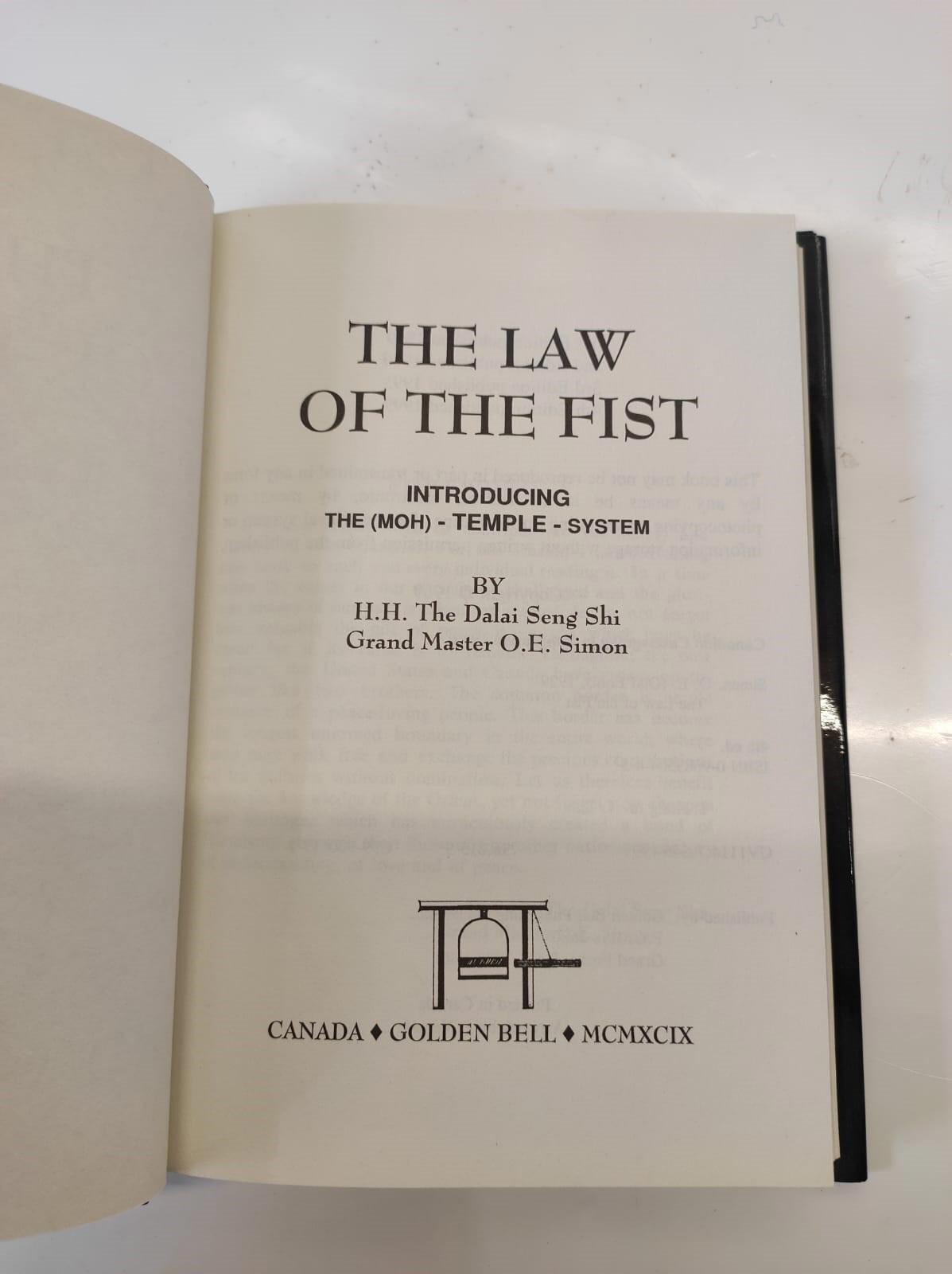 THE LAW OF THE FIST By O. E. Simon - Hardcover